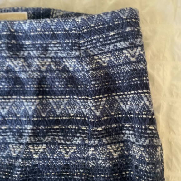 Michael Kors Tweed Blue and White Mini Pencil Skirt - Picture 3 of 9